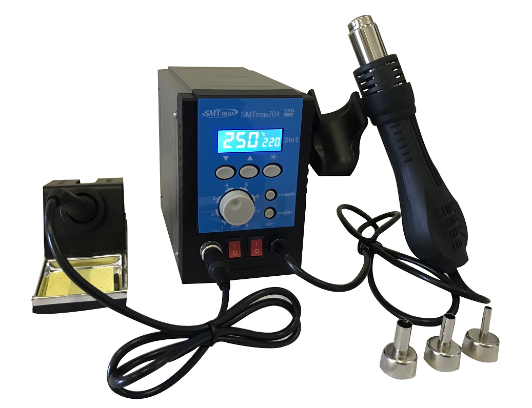 SMTmax 704ESD 2-in-1 Hot Air and Solder Station